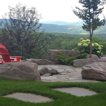 Patio Perch with Firepit and a View