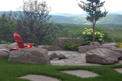 This is an example of a traditional landscaping in New York.