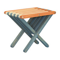 Touchgoods Wooden End Table x36, Vintage American Flag