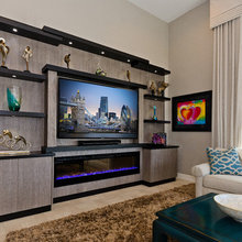 family room tv built in remodel