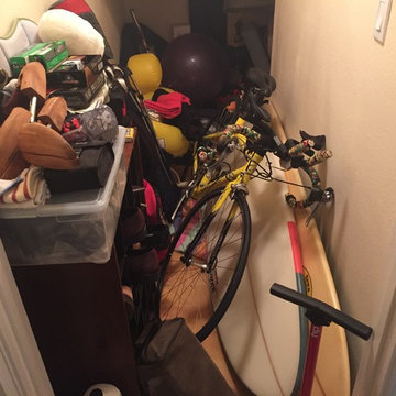 Organize Under the Stairs - Before