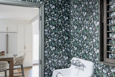 Inspiration for a contemporary laundry room remodel in Philadelphia