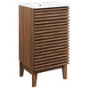 Render 18" Bathroom Vanity Cabinet - Walnut White