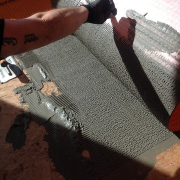 Tile Job in Progress