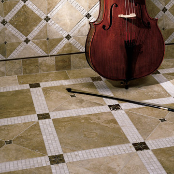 Traditional Bronze Blooming Leaf with Beige Limestone