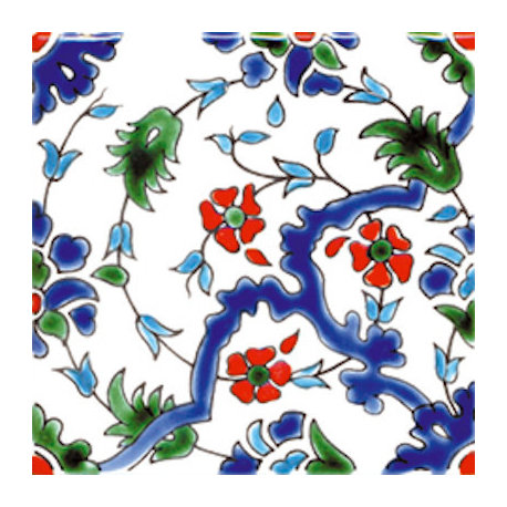 5.91"x5.91" Kachan Mediterranean Tile, Set Of 10