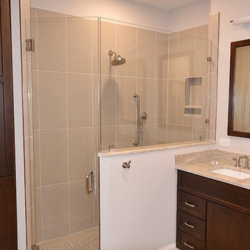 Malvern Master Bath Remodel with Large Barrier Free Shower