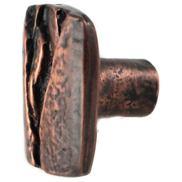 Hidden Stones Pewter Cabinet Hardware Knob, Copper
