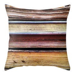 BACK to BASICS - Old Books Abstract Pillow Cover, 20x20 - Decorative Pillows