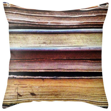 Old Books Abstract Pillow Cover, 16x16