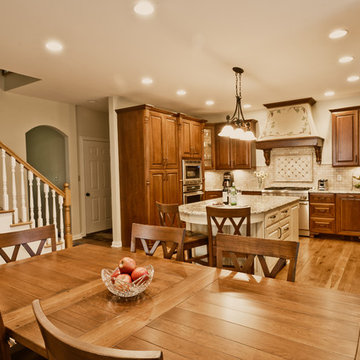 Indianapolis Tuscan Themed Kitchen and First Floor Remodel