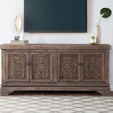Allen Reclaimed Pine 4 Door Sideboard