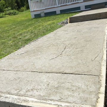 Seamless Stamped Concrete Walk Haverhill,NH