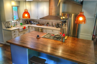 Inspiration for a cottage kitchen remodel in Denver