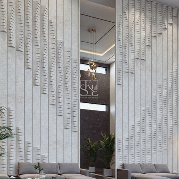 Create Flow with Sliced Cut Stone Wall Cladding