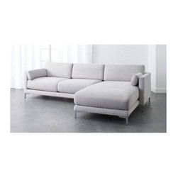 district dove 2-piece sectional sofa | CB2 - Sectional Sofas