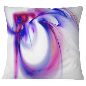 Purple Abstract Fractal Art Abstract Throw Pillow, 16"x16"