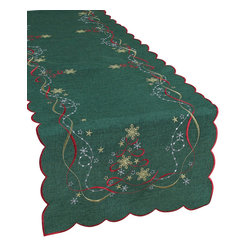 Xia Home Fashions - Magical Christmas Collection Christmas Table Runner - Table Runners