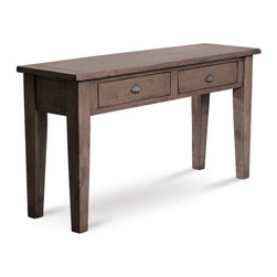 Coastal Solid Wood Console Table with Drawers - Side Tables And End Tables