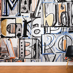 Graffitti Wall Mural - Wallpaper