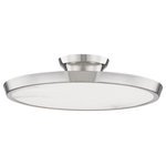 Hudson Valley Lighting - Hudson Valley Lighting 3600-PN Draper - One Light Flush Mount - Warranty -  ManufacturerDraper One Light Flu Polished Nickel AlabUL: Suitable for damp locations Energy Star Qualified: n/a ADA Certified: YES  *Number of Lights: Lamp: 1-*Wattage:30w Integrated LED bulb(s) *Bulb Included:Yes *Bulb Type:Integrated LED *Finish Type:Polished Nickel