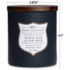 Manly Indulgence Black Pine & Oak Moss Scented Jar Candle, Signature, 15 oz