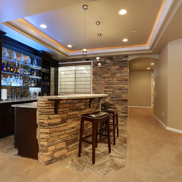Dazzling Castle Pines Home with Theater and Bar with uplighting
