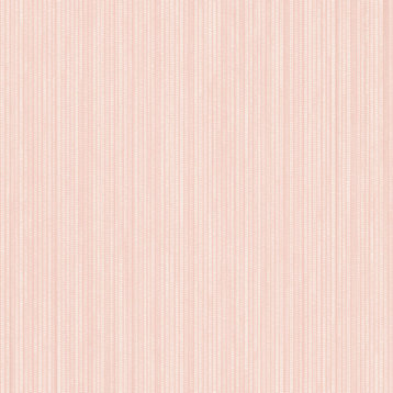 Grasscloth Peel and Stick Wallpaper, Blush, 28 Sqft