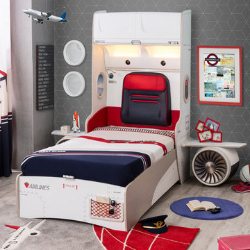 First Class Airplane Kids Bedroom