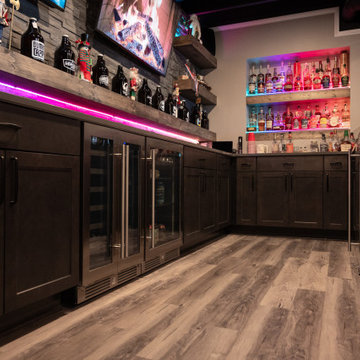 Finished Basement with Bar, Bathroom, Gym and Secret Room in Ann Arbor, MI