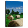 Hay Whatcha Doin in the Field Landscape Photo Canvas Wall Art Print, 24" X 36"