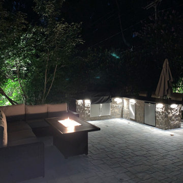 Cambridge Paver Patio with Outdoor Kitchen in Port Washington, NY 11050