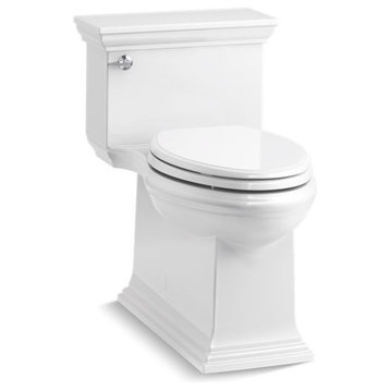 Kohler Memoirs Stately Skirted 1-Piece Elongated 1.28 GPF Toilet, White