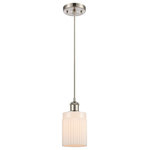 Innovations Lighting - Hadley 1-Light Mini Pendant, Brushed Satin Nickel, Matte White - A truly dynamic fixture, the Ballston fits seamlessly amidst most decor styles. Its sleek design and vast offering of finishes and shade options makes the Ballston an easy choice for all homes.