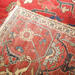 Restoration of this antique country home Persian large carpet. - Floor Rugs