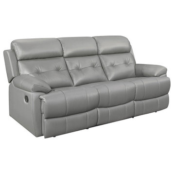 Wallstone Double Reclining Sofa, Gray