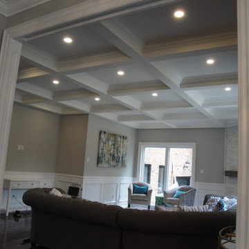 Mississauga Coffer ceiling, Crown mouldings, Opening casing