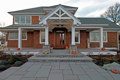 Home design - transitional home design idea in Providence