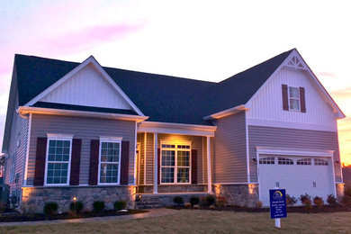 Example of a beach style exterior home design in Other