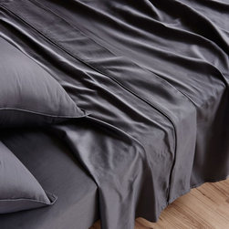 Coal Sheet Set | Hunting For George - Sheet And Pillowcase Sets