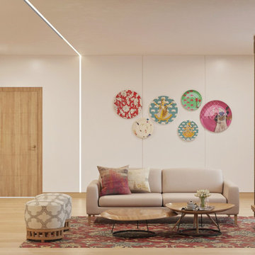 Traditional Living Room | Artis Interiorz | Bangalore
