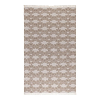 nuLOOM nelle Tribal Machine Washable Indoor Outdoor Area Rug, Blue, 6x9 ft