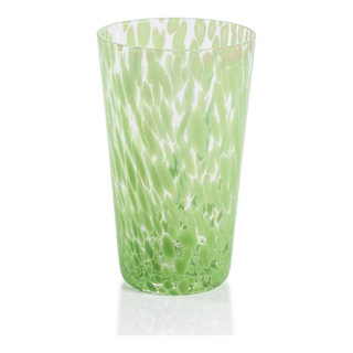 Willa Speckled Highball Glasses, Set of 6 (Set of 6) Color: Aqua