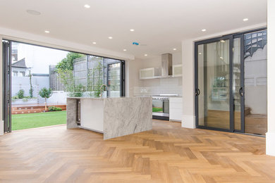 Photo of a contemporary kitchen in London.