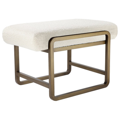 Nik Stool Brass and Ivory