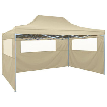 vidaXL Professional Folding Party Tent with 3 Sidewalls 118.1x157.5 Steel...