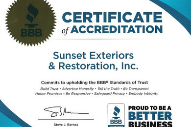 CERTIFICATIONS > Sunset Exteriors Inc.