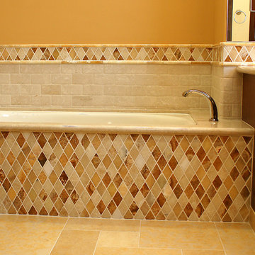 Rhomboid Tiled Bathroom | Saratoga, CA