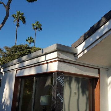 Box Gutter (No Lip) Tall Version, Home in Laguna Beach Under Renovation