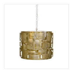 Worlds Away Leo Silver Leafed Pendant Chandelier - Pendant Lighting